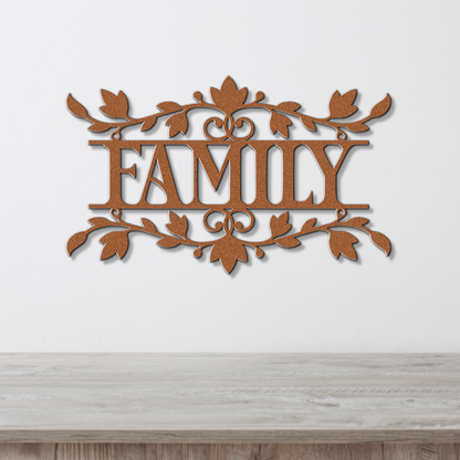 Family Metal Wall Sign
