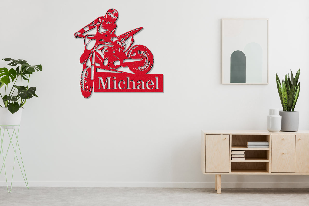 Custom Metal Biker Sign
