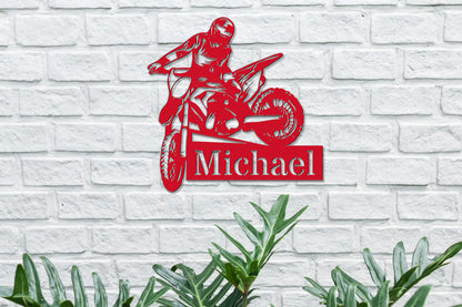 Custom Metal Biker Sign