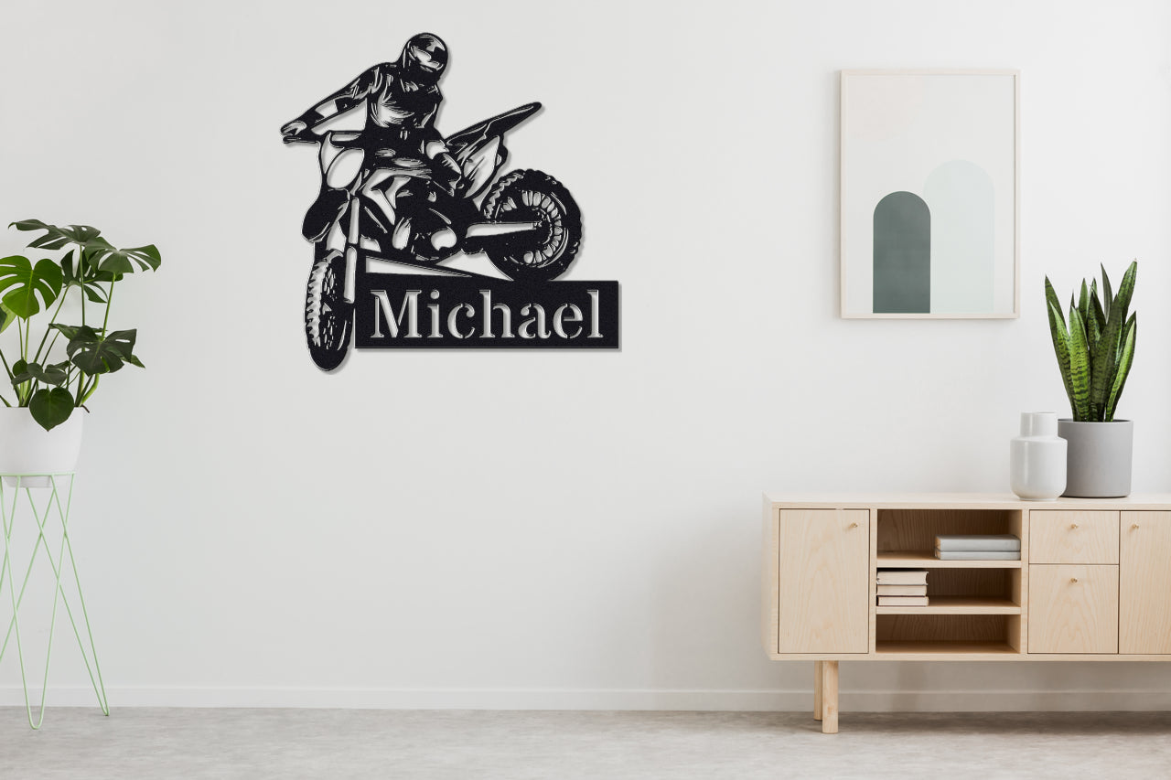 Custom Metal Biker Sign