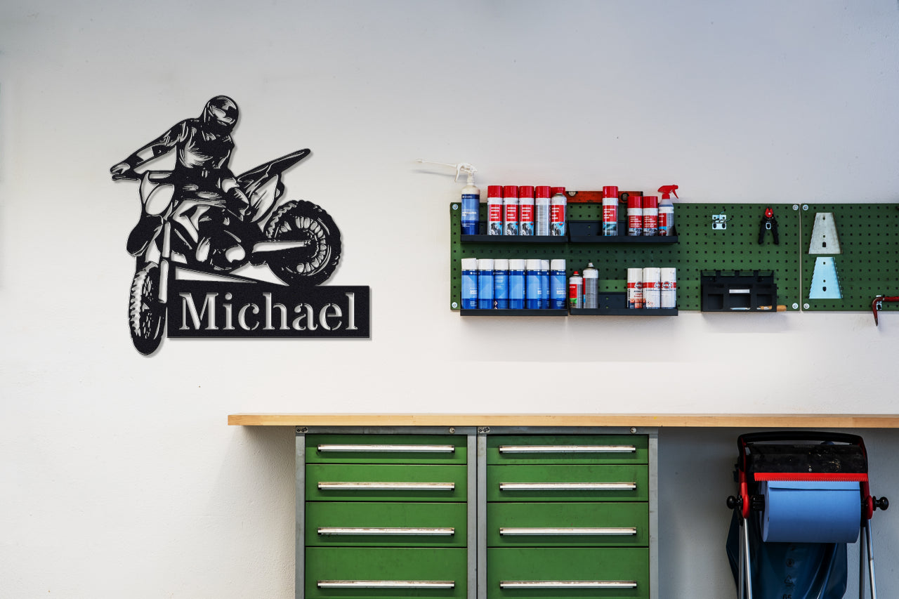 Custom Metal Biker Sign