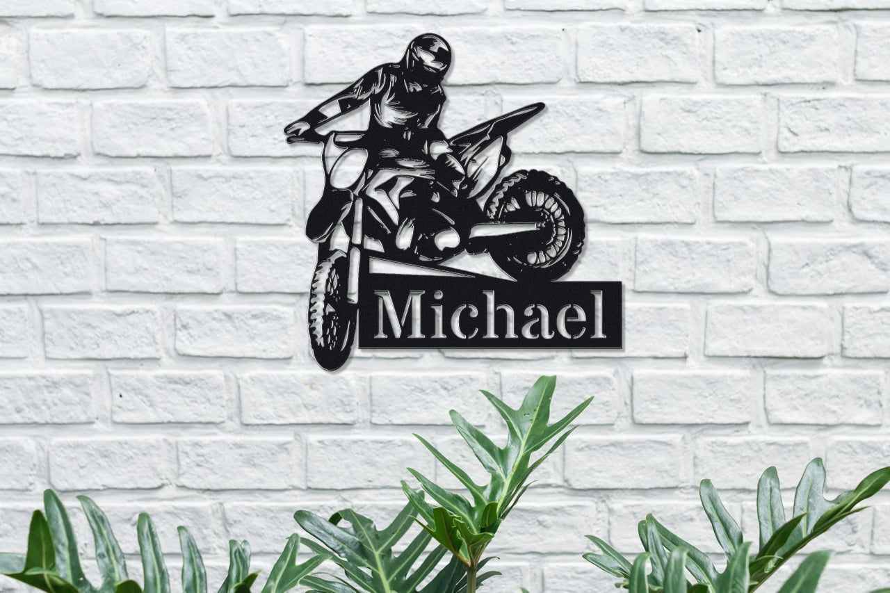 Custom Metal Biker Sign