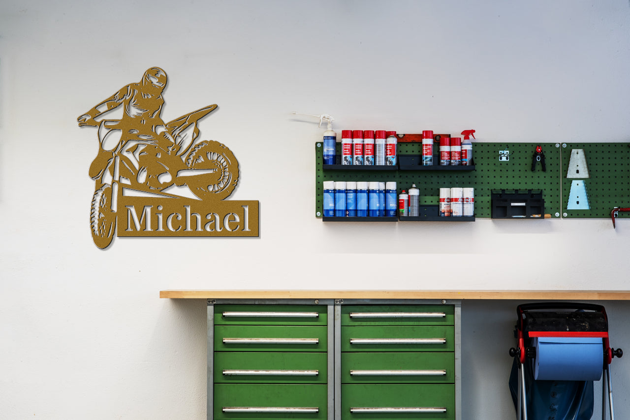 Custom Metal Biker Sign