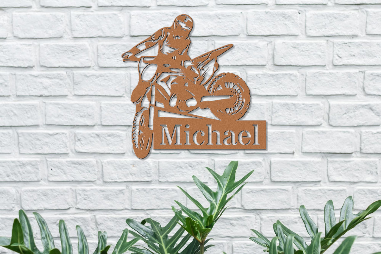 Custom Metal Biker Sign