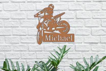 Custom Metal Biker Sign
