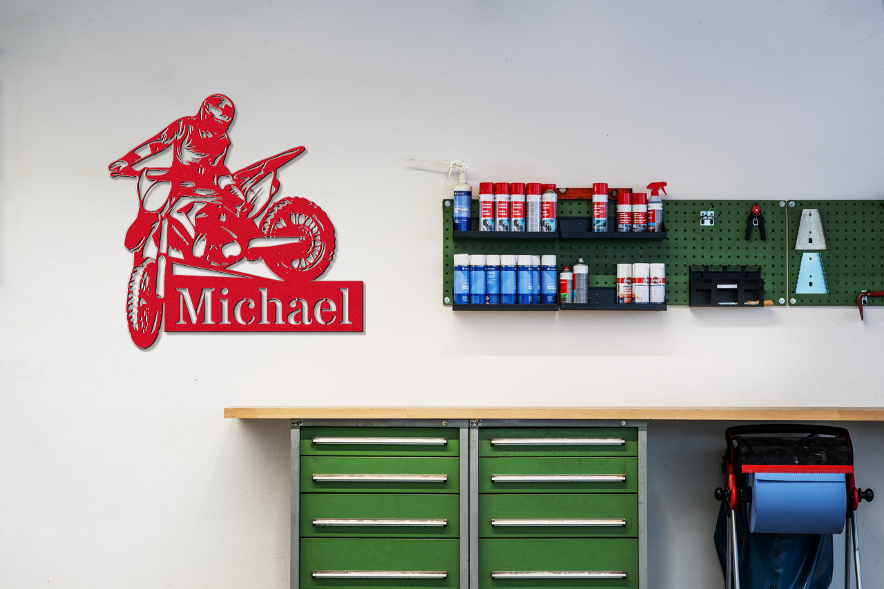 Custom Metal Biker Sign