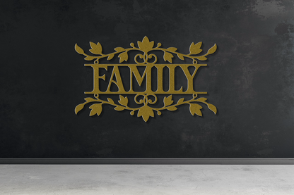 Family Metal Wall Sign