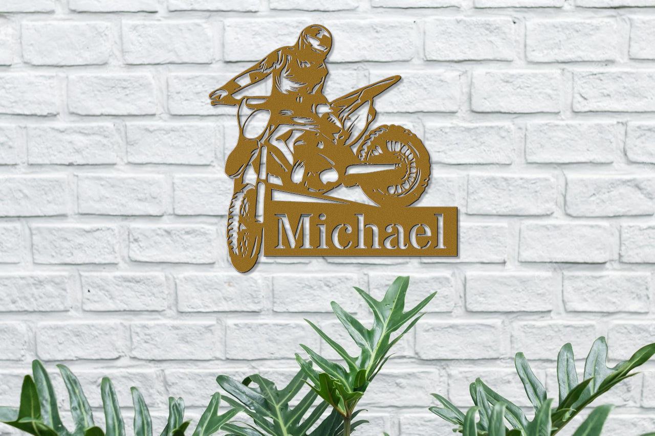 Custom Metal Biker Sign