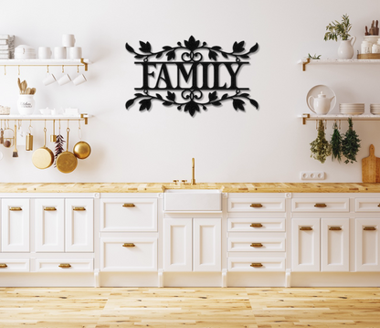 Family Metal Wall Sign